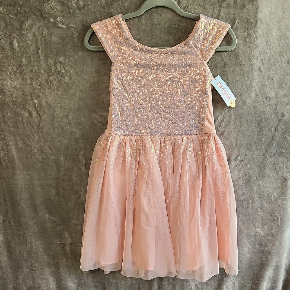 Sparkling Pink Sequin Dress